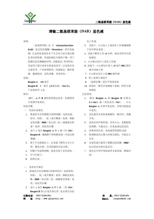 DAB显色液