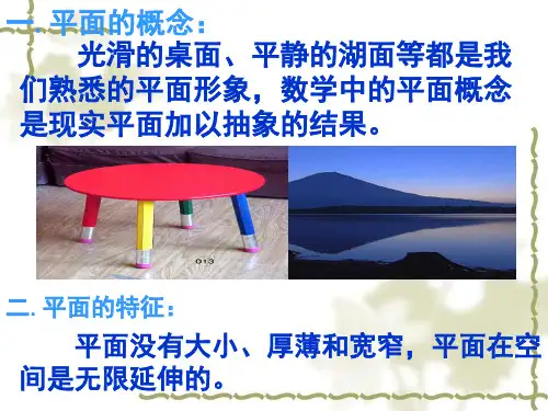 211平面及其表示法第二课时