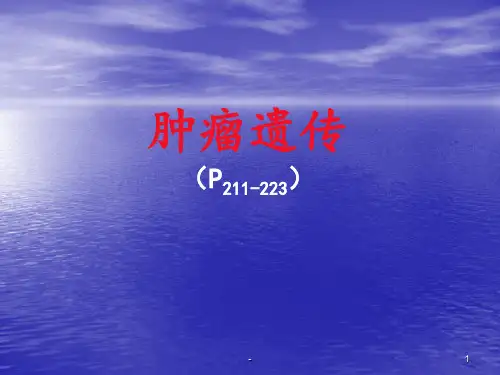 肿瘤遗传ppt课件