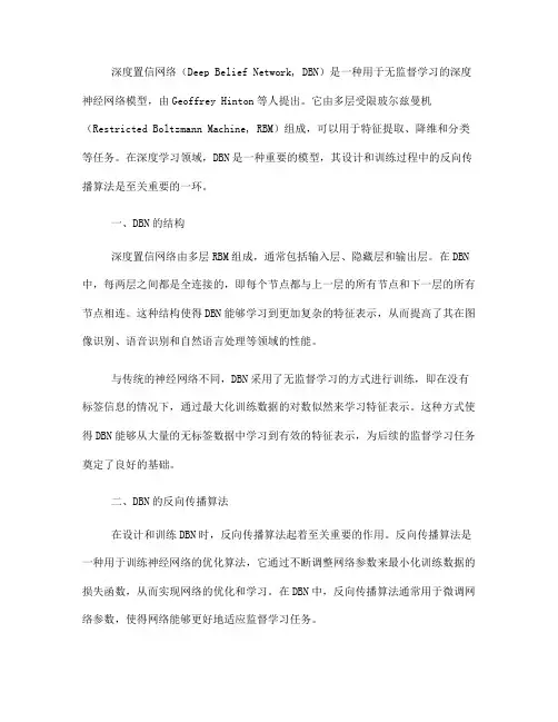 反向传播算法中的深度置信网络网络设计