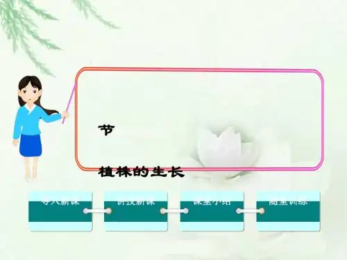 七年级上册生物第三单元第二章第二节  植株的生长公开课教学课件