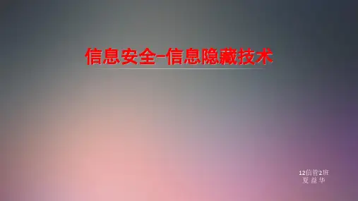 信息隐藏技术