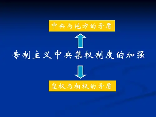 专制皇权的不断加强-岳麓版PPT课件