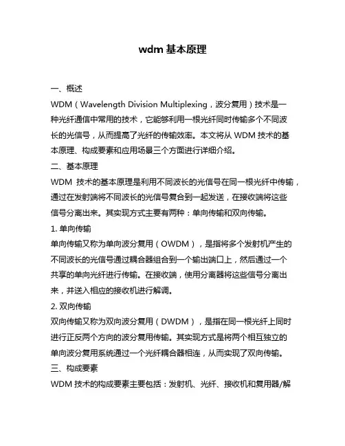 wdm基本原理