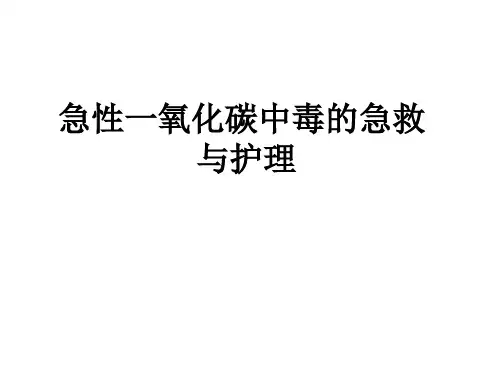 一氧化碳中毒ppt