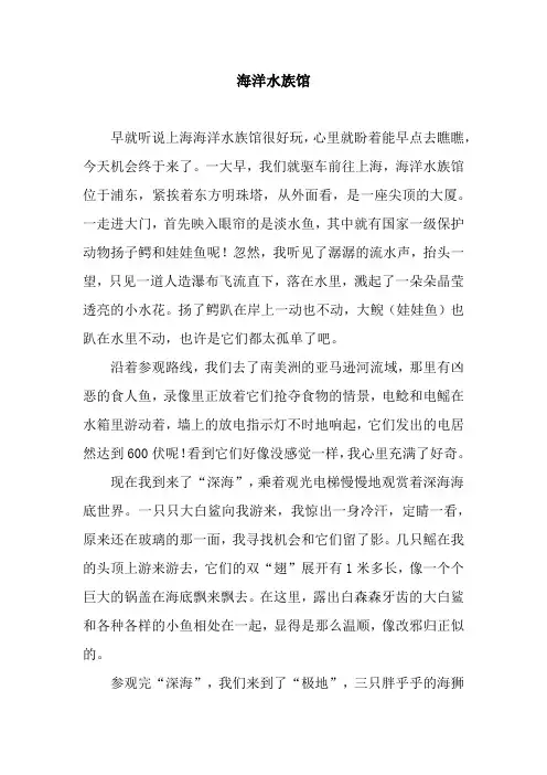 海洋水族馆.docx