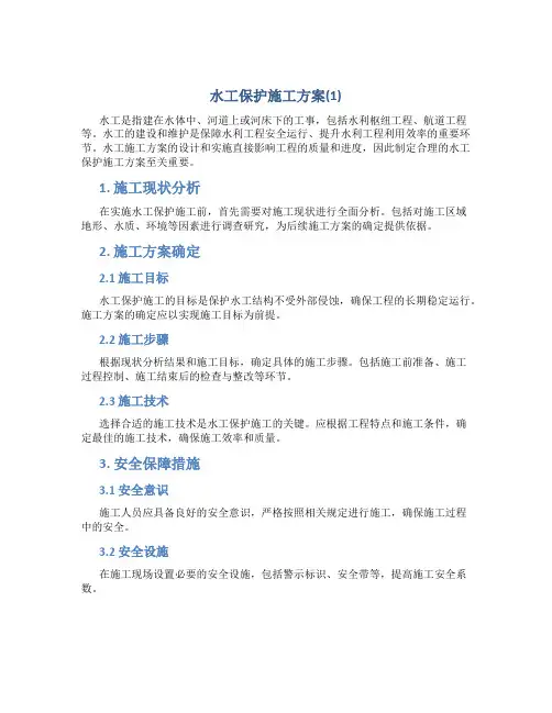 水工保护施工方案(1)