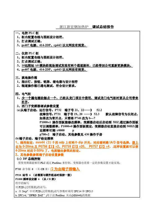 调试总结报告