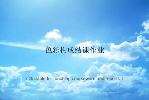 《色彩构成结课作业》PPT课件讲义