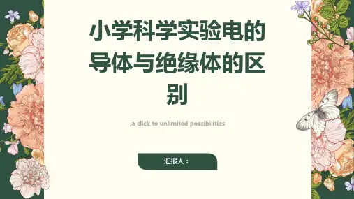 小学科学实验电的导体与绝缘体的区别