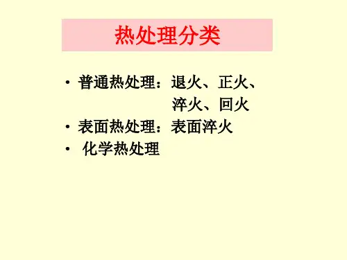 钢的热处理工艺