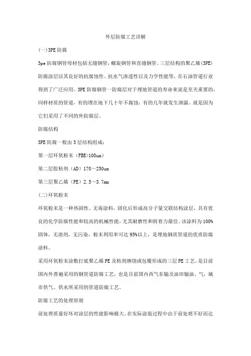 外层防腐工艺详解