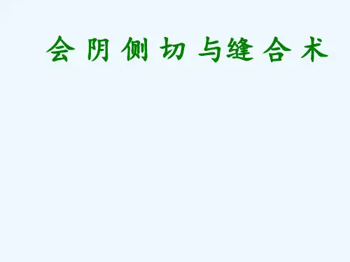 会阴侧切缝合术1 ppt课件