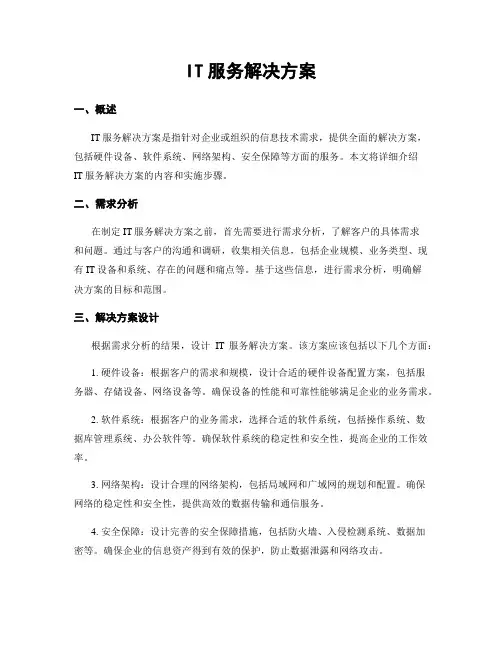IT服务解决方案