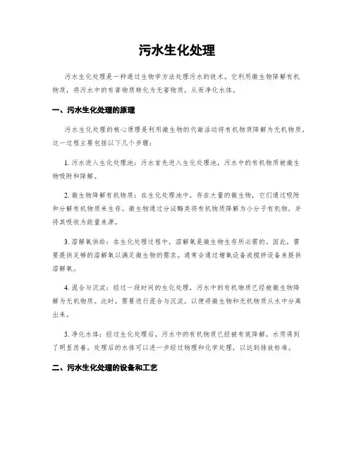 污水生化处理