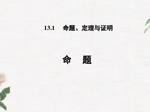 1.1命题PPT课件(华师大版)