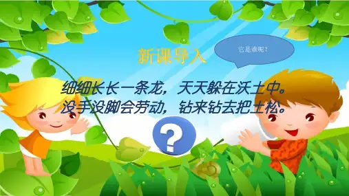 三年级上册科学课件蚯蚓教科版