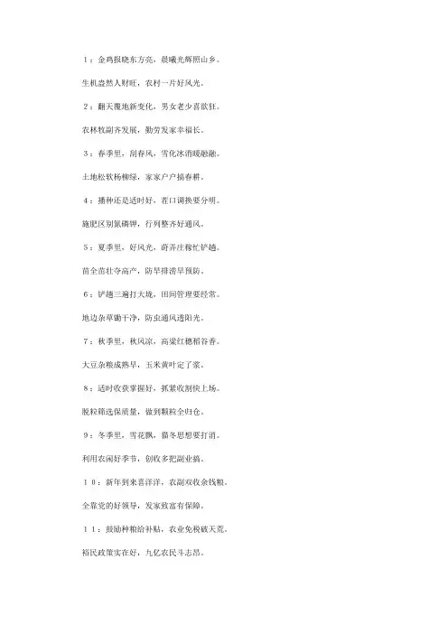 建设社会主义新农村(表演唱)