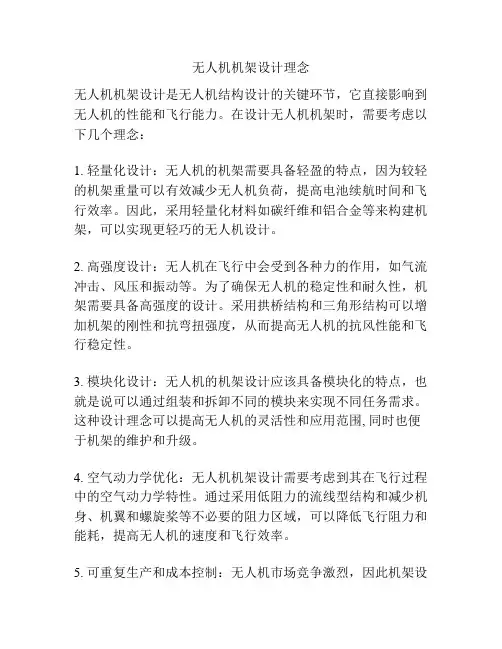无人机机架设计理念