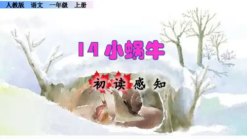 《小蜗牛》课件PPT(完美版)一年级上册语文部编