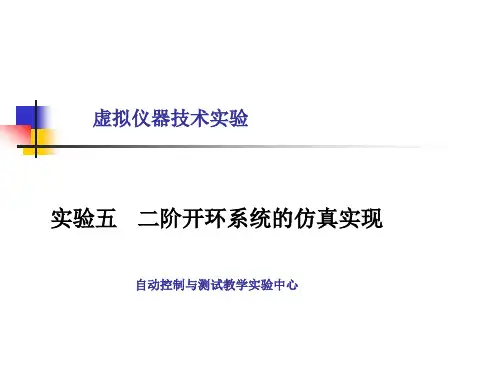 LabVIEW实验5_二阶开环系统仿真