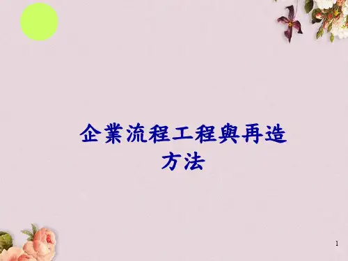 企业流程工程与再造方法概述(ppt 43页)