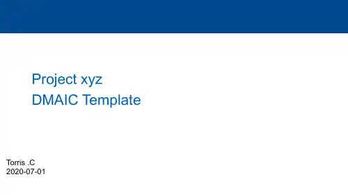 DMAIC_Template_六西格玛项目模板