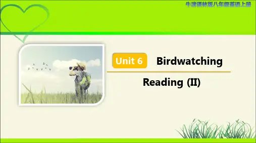 牛津译林版八年级英语上册Unit 6 Reading (II) 示范公开课教学课件