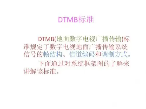 DTMB标准