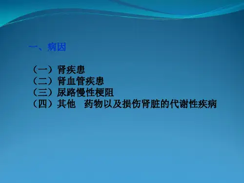 第二节慢性肾功能衰竭