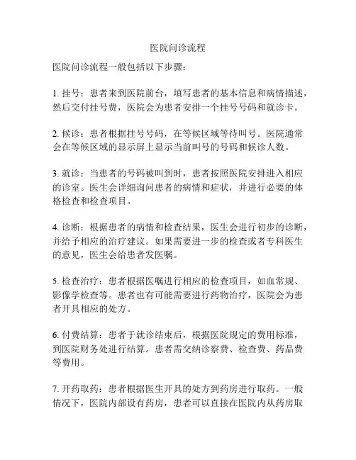 医院问诊流程