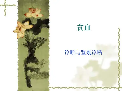 贫血课件ppt