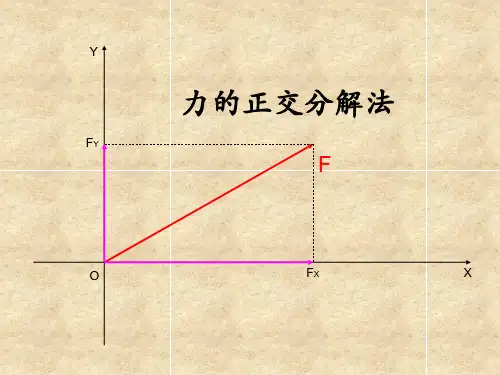 教科版高一物理必修第二章力   力的分解  课件_优秀课件资料