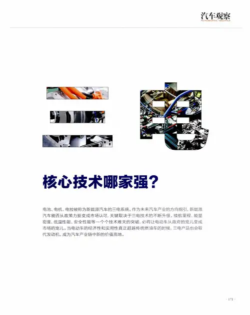 三电 核心技术哪家强？