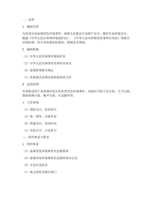 流域突发环境应急预案