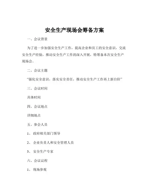 安全生产现场会筹备方案