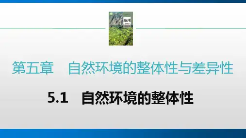 5_1自然环境的整体性课件高中地理人教版(2019)选择性必修1