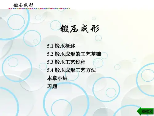 机械制造技术课件：锻压成形