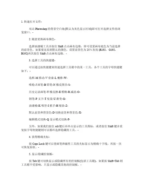 PS选择与复制技巧（40个）