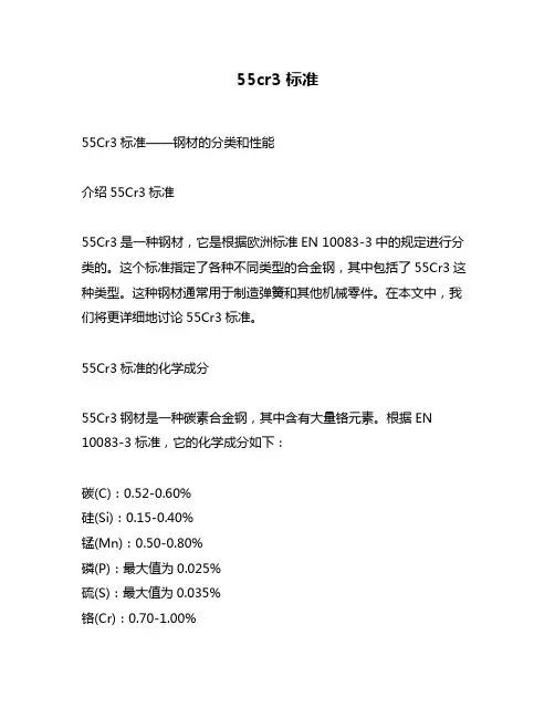 55cr3标准