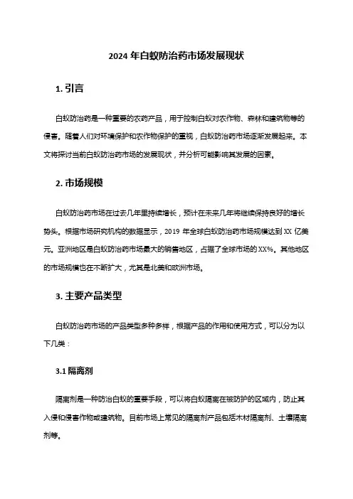 2024年白蚁防治药市场发展现状