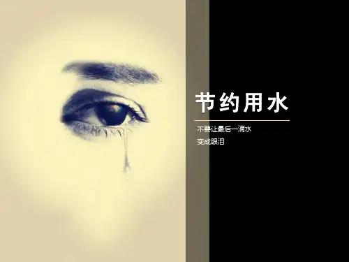 节约用水ppt全