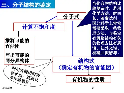 有机物分子结构的鉴定