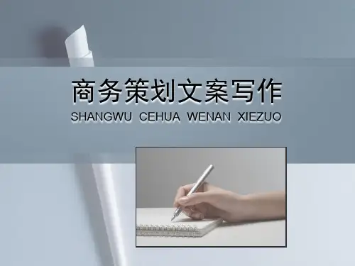 商务策划文案写作ppt课件