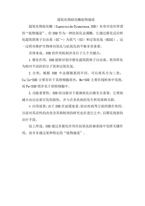 超氧化物歧化酶底物通道