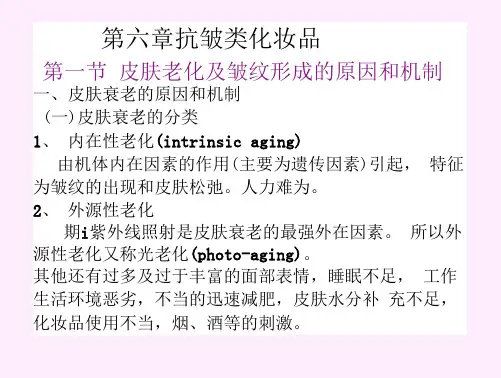抗皱类化妆品