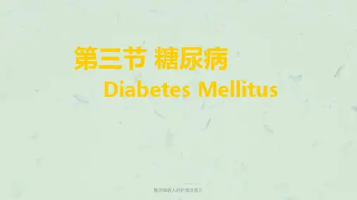 糖尿病病人的护理含图片课件