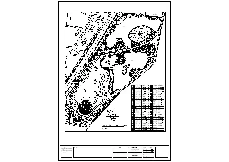 【设计图纸】大连某公园绿化种植图(精选CAD图例) 