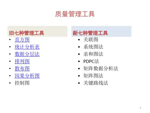 最新-02质量管理新七种工具-PPT文档资料