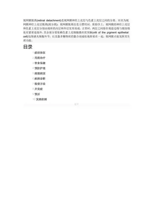 视网膜脱离